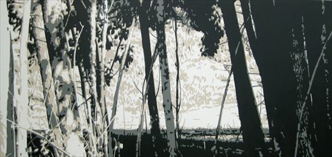 The Hidden Garden [2010] acrylic on canvas 100 x 213 cm